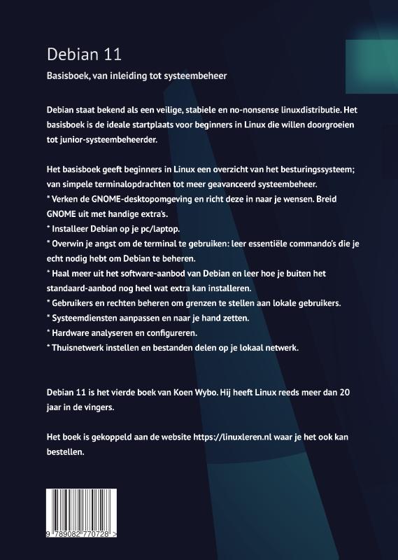 Achterkant van Debian 11
