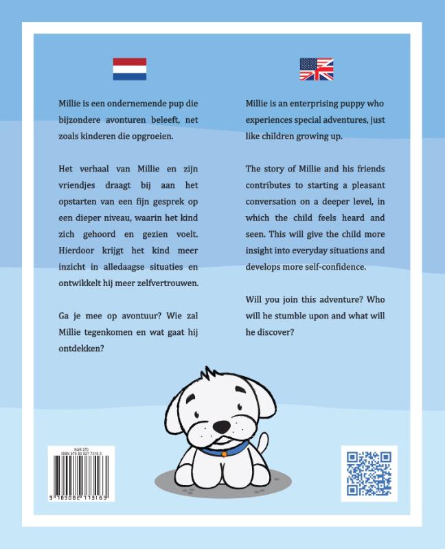 Achterkant van Millie en zijn vriendjes