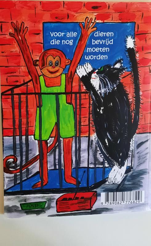 Achterkant van De Avonturen van kat Spring