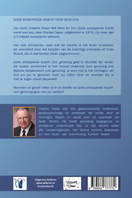 Achterkant van Gods scheppende kracht voor genezing