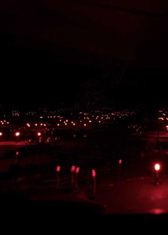 Achterkant van Arcadisch licht in de Euregio