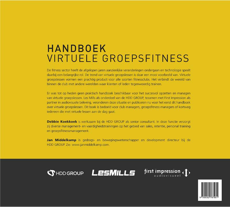 Achterkant van Handboek virtuele groepsfitness