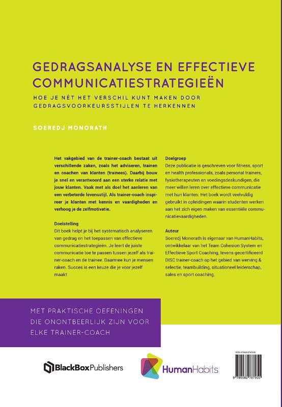 Achterkant van Gedragsanalyse en effectieve communicatiestrategieën