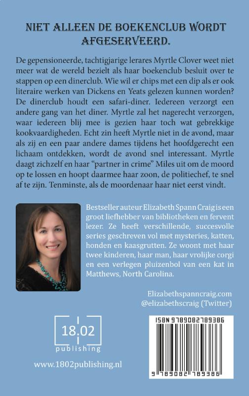 Achterkant van Moord op het menu
