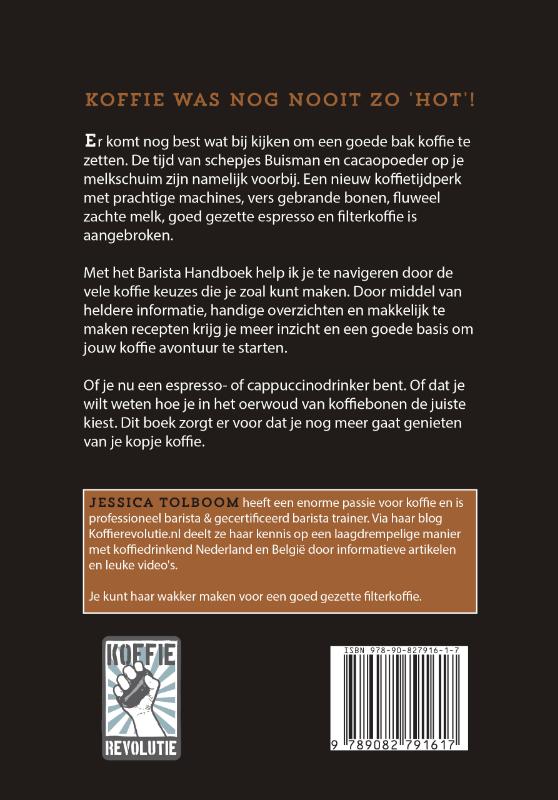Achterkant van Het Barista Handboek