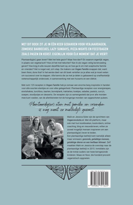 Achterkant van Vegan Familie