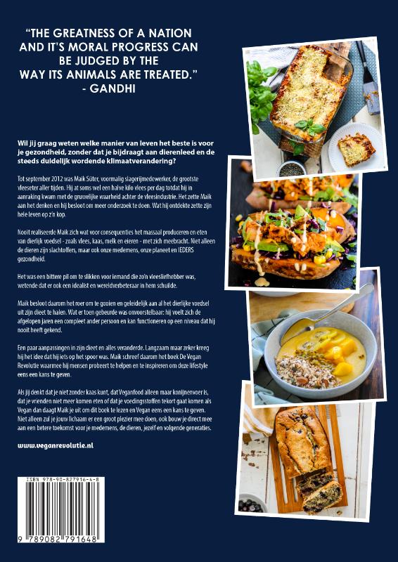 Achterkant van De Vegan Revolutie