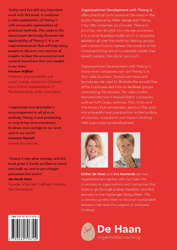 Achterkant van Organisational development with Theory U