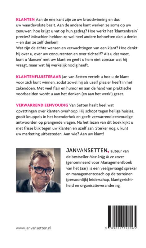 Achterkant van De klantenfluisteraar