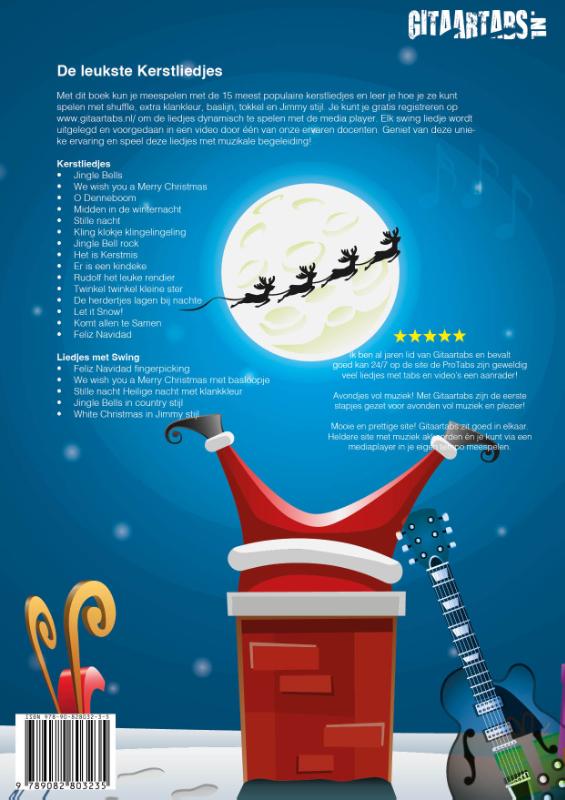 Achterkant van Kerstliedjes met swing