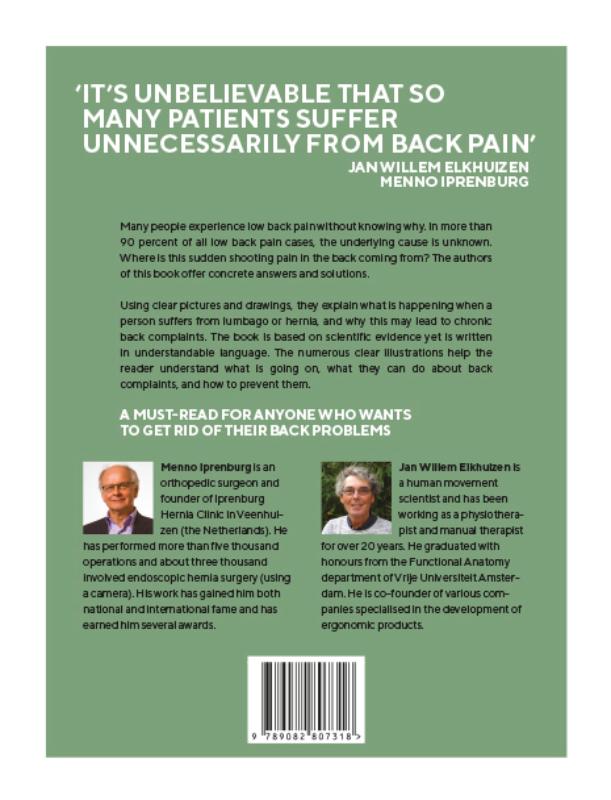 Achterkant van Lower Back Pain, Hernia and Acute Lumbago