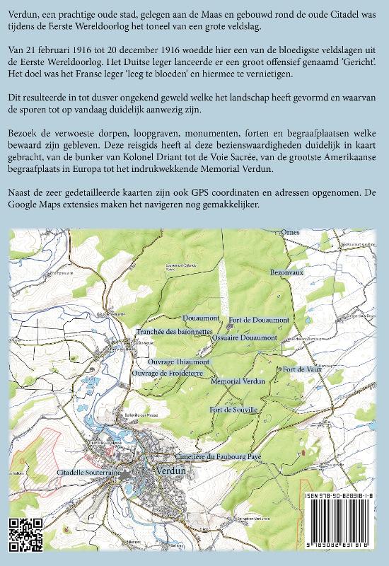 Achterkant van Reisgids Eerste Wereldoorlog