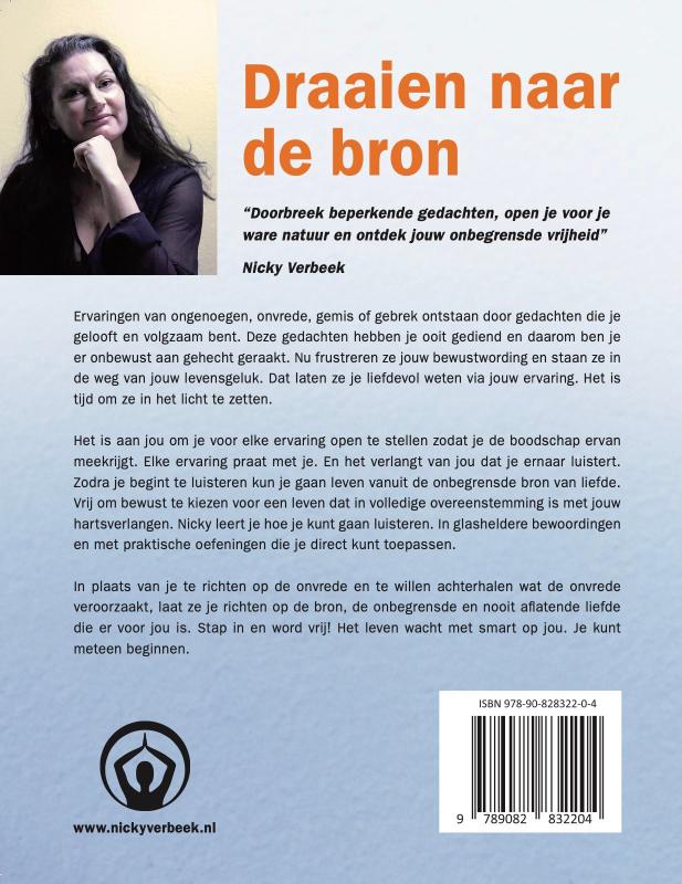 Achterkant van Draaien naar de Bron