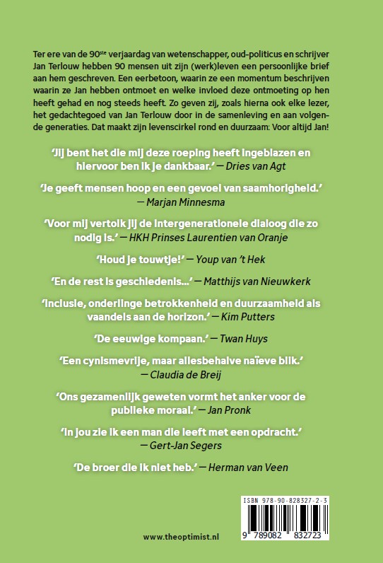 Achterkant van Voor altijd Jan
