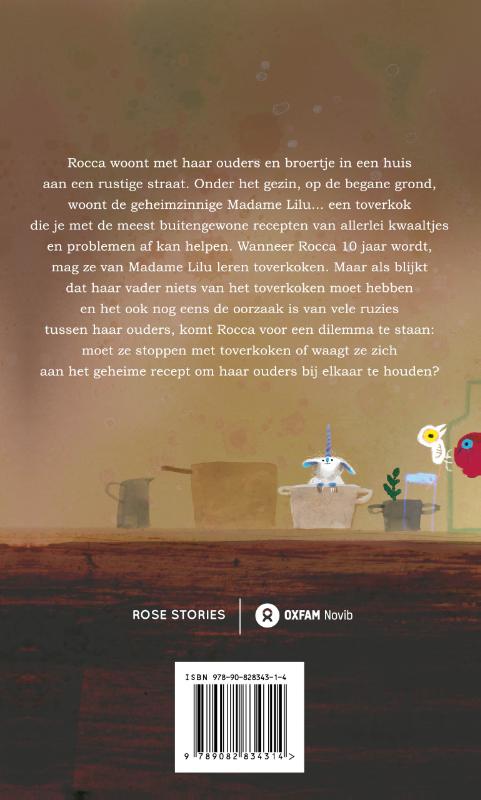 Achterkant van Rocca en het geheime toverrecept
