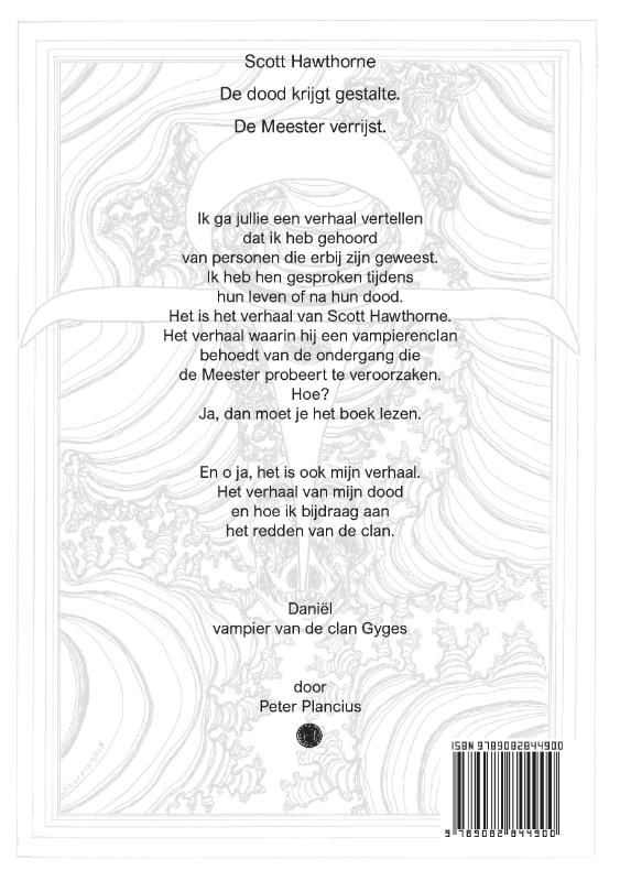 Achterkant van De dood krijgt gestalte.
