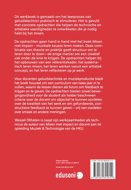 Achterkant van Mixen met impact - in de praktijk