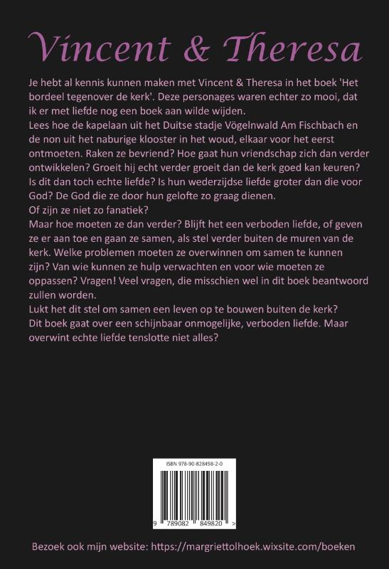 Achterkant van Vincent & Theresa