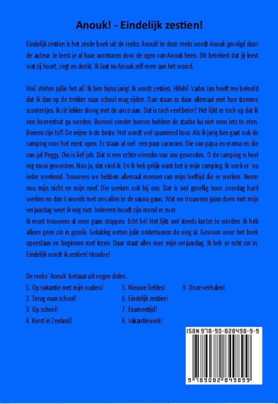 Achterkant van Anouk!