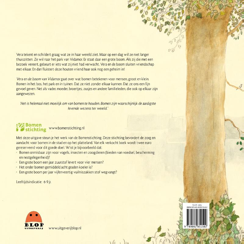 Achterkant van Vera en de boom van Vidamor