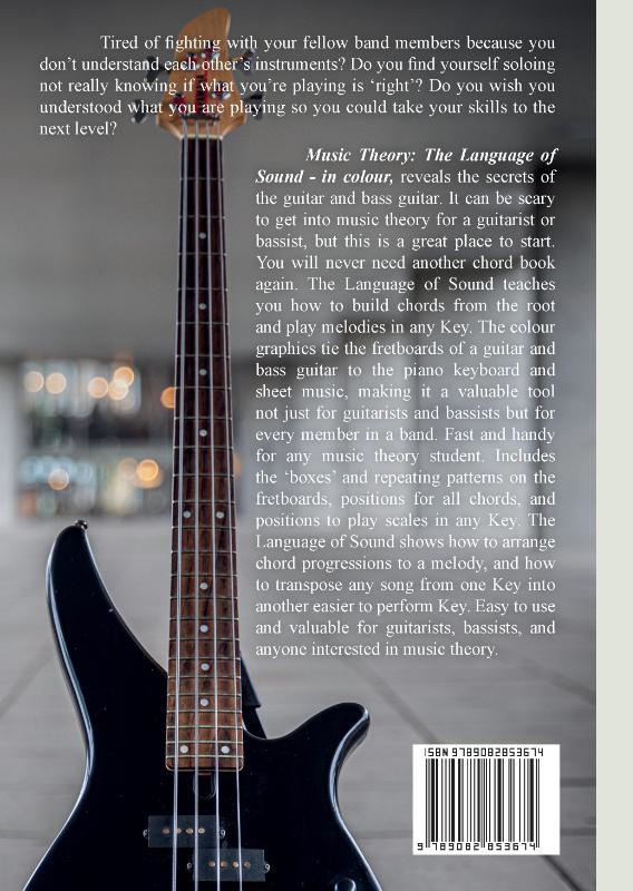 Achterkant van Music Theory: The Language of Sound – in colour