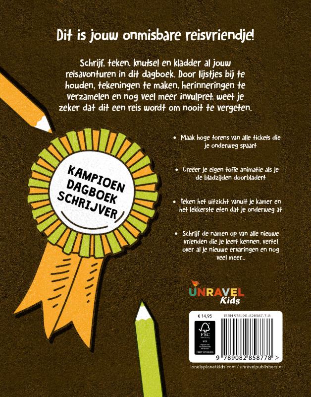 Achterkant van Mijn Reisdagboek