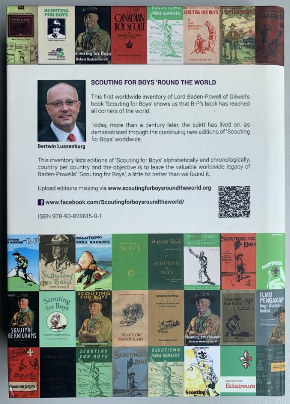 Achterkant van Scouting for Boys 'round the world
