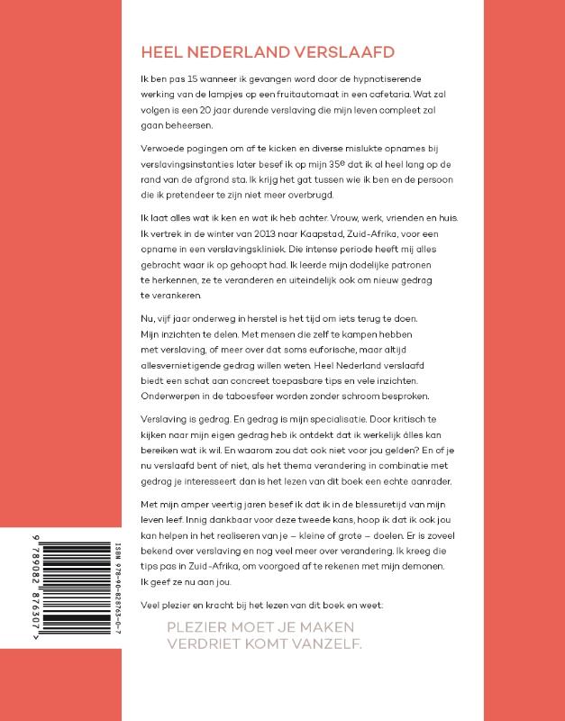 Achterkant van Heel Nederland verslaafd