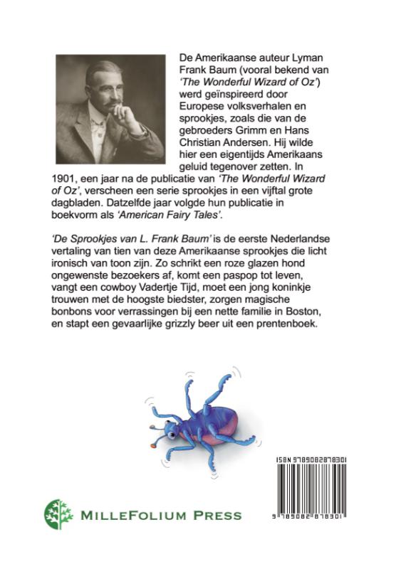 Achterkant van De Sprookjes van L. Frank Baum