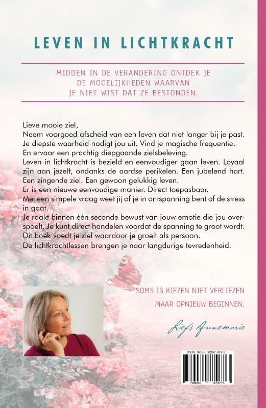 Achterkant van Leven in lichtkracht