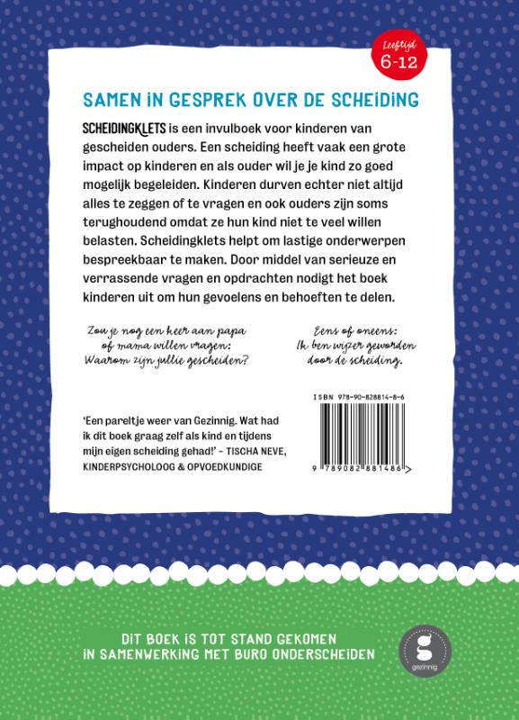 Achterkant van Scheidingklets