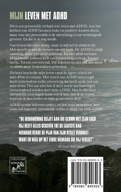 Achterkant van Mijn leven met adhd