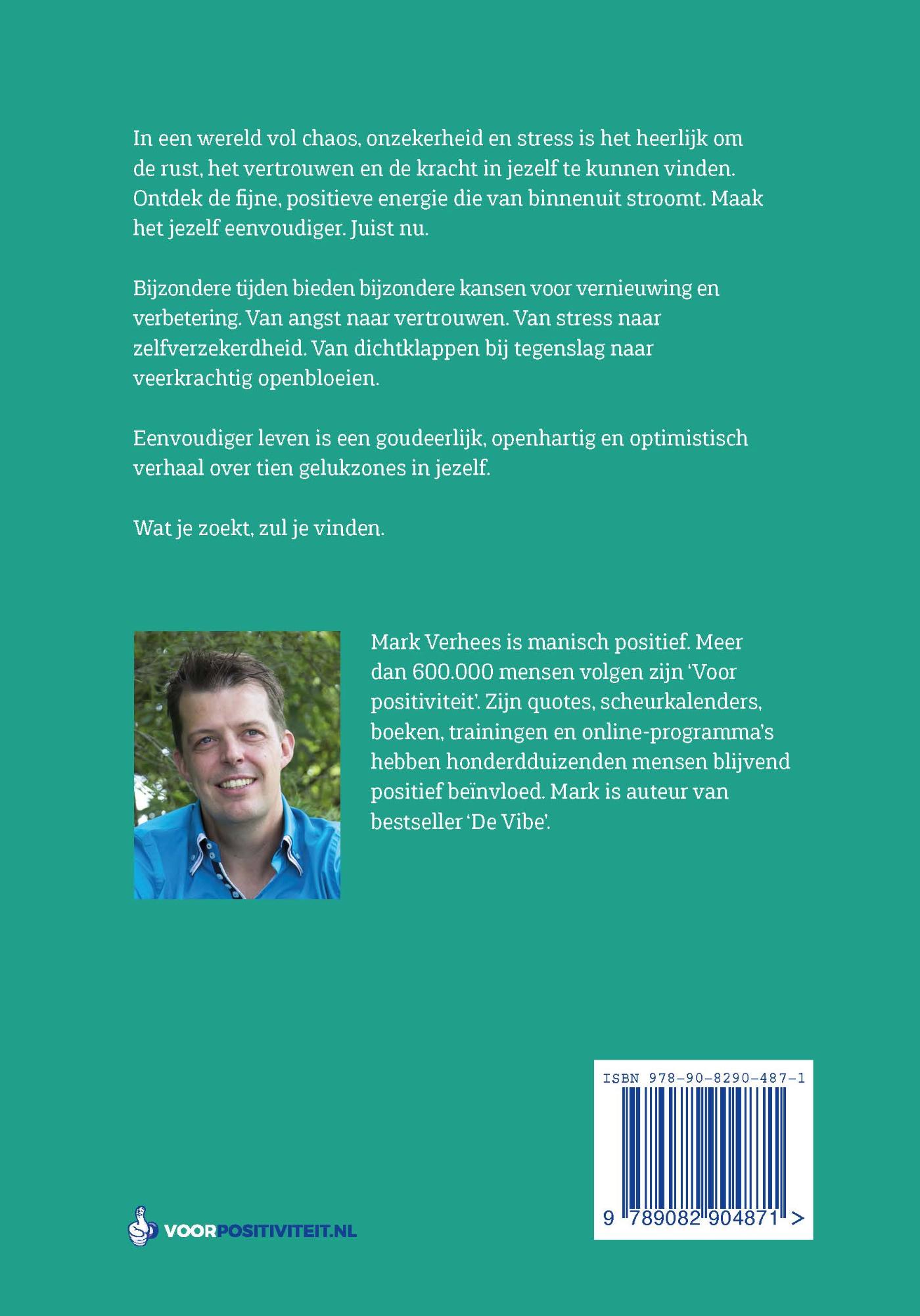 Achterkant van Eenvoudiger leven