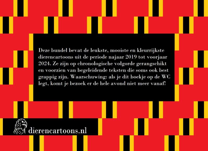 Achterkant van DIERENCARTOONS