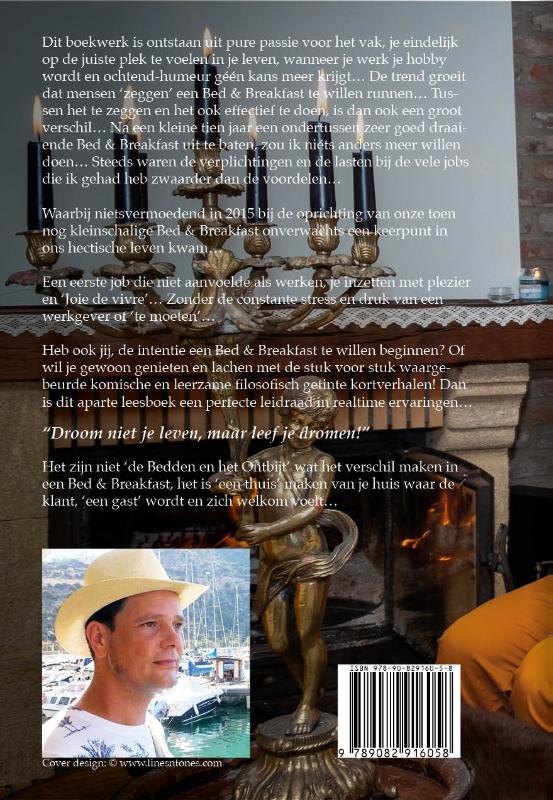 Achterkant van Kijk je mee in het hart van onze B&B !