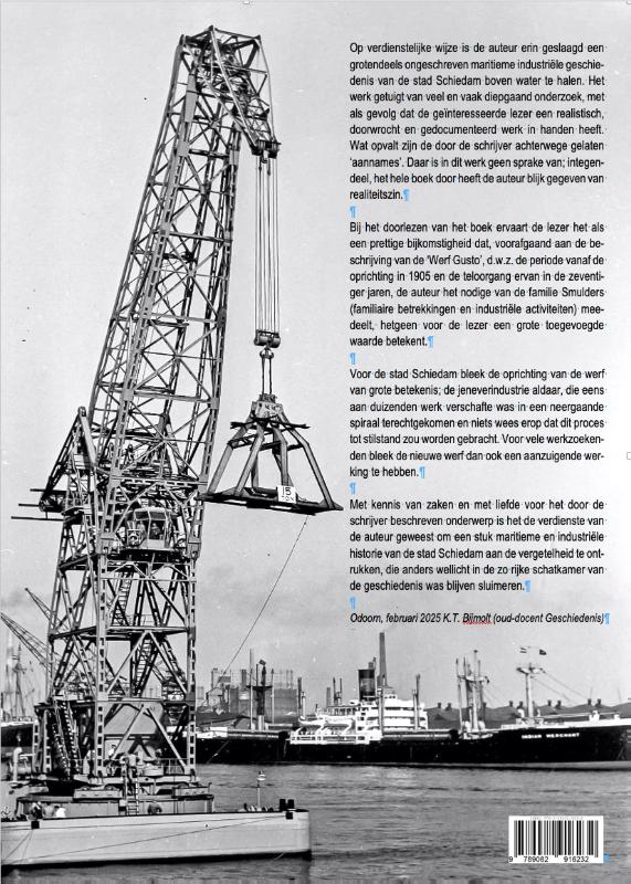 Achterkant van Geschiedenis van Werf Gusto