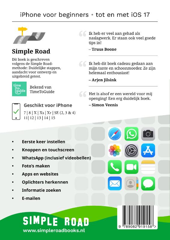 Achterkant van iPhone voor beginners