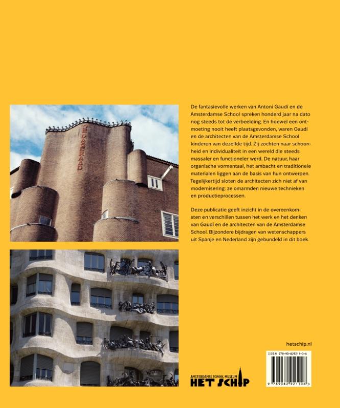 Achterkant van Gaudí en de Amsterdamse School