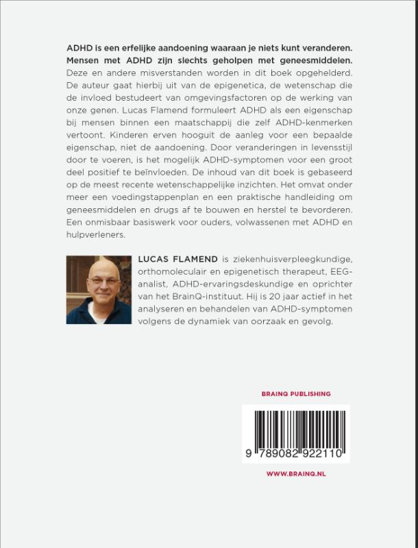 Achterkant van De epigenetica van ADHD en glutamaat