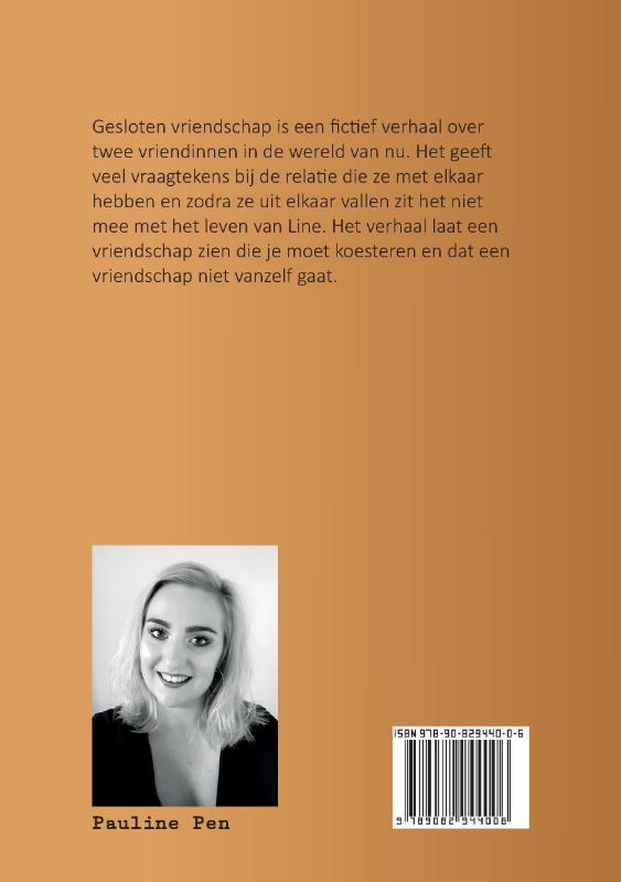 Achterkant van Gesloten vriendschap