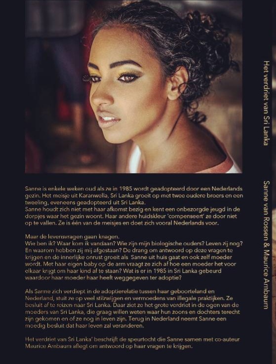 Achterkant van Het Verdriet van Sri Lanka