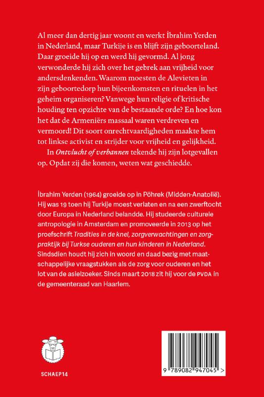 Achterkant van Ontvlucht of verbannen