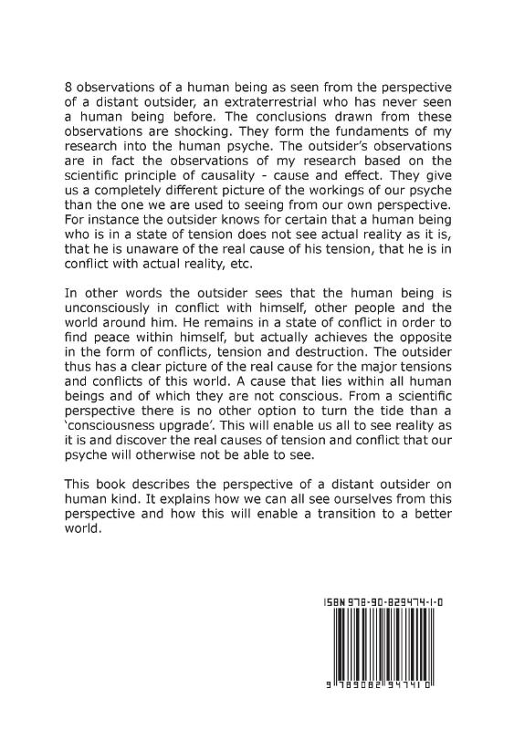 Achterkant van Consciousness upgrade for transition in the 21st century
