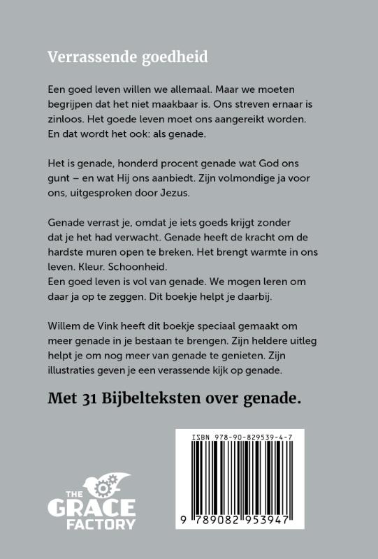 Achterkant van 100% genade