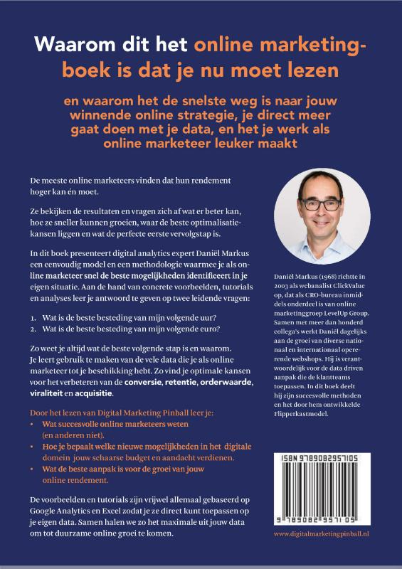 Achterkant van Digital Marketing Pinball