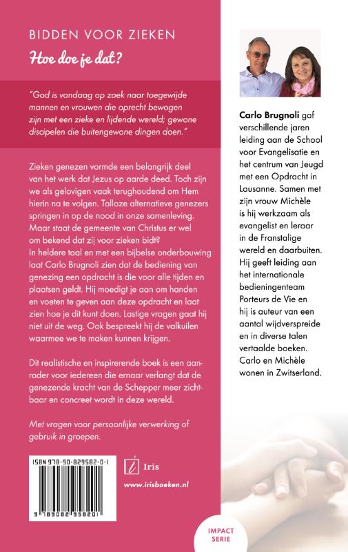 Achterkant van Bidden voor zieken