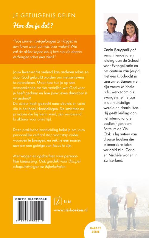 Achterkant van Je getuigenis delen