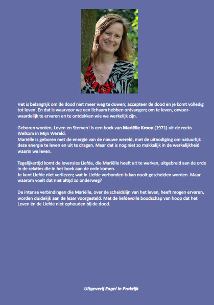 Achterkant van Geboren worden, Leven en Sterven!