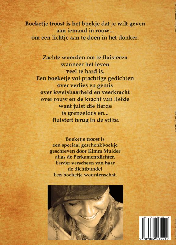 Achterkant van Boeketje Troost