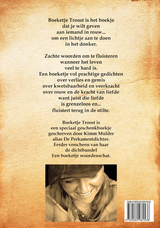 Achterkant van Boeketje Troost